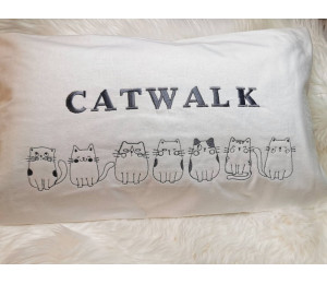 Stickdatei - Cute Doodle Cat 4 Appli